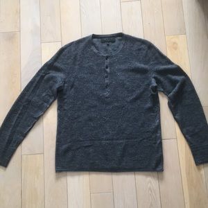 Rag & Bone designer men’s wool Henley sweater